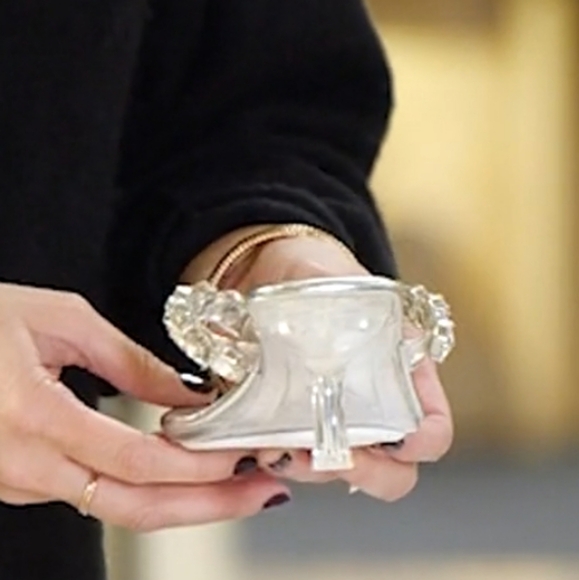 Jeffrey Campbell Rhinestone Flip Flop In Silver - Picture 14 of 16